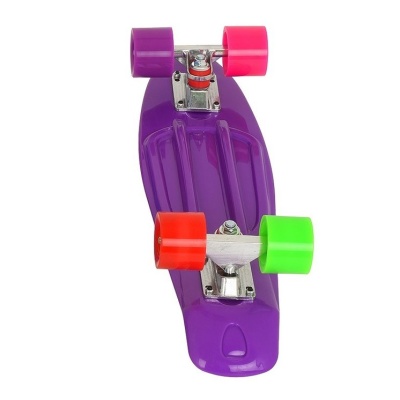 Скейтборд пластиковый 22", EVO Kids MN-2206 фиолетовый